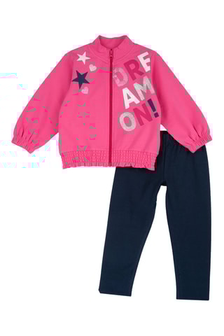 Jasje en Broek - Roze en Donkerblauw