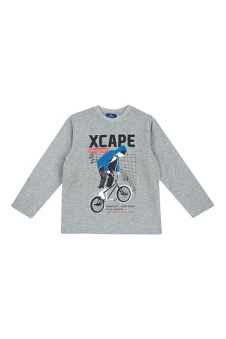 T-shirt - Gemêleerd Grijs