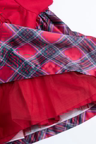 Jurk Trompe-l'œil - Rood