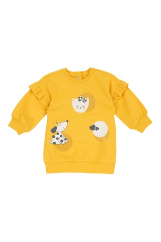 Sweaterjurk - Geel