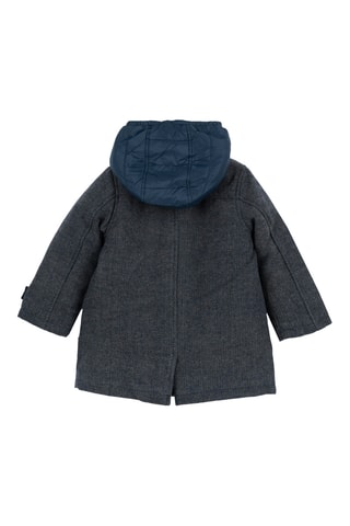 Wollen 2-in-1 Jas - Grijs en Donkerblauw