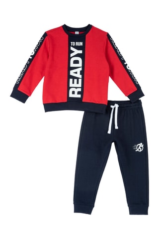 Sweater en Joggingbroek - Rood en Zwart