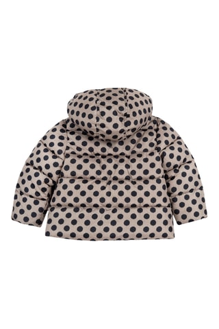 Gewatteerde Jas met Capuchon - Beige