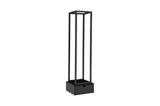 Suporte vertical para lenha - Preto