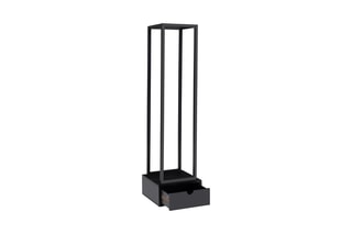 Suporte vertical para lenha - Preto