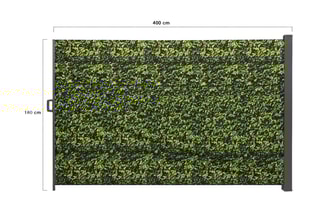 Paravent rétractable occultant - 400 x 180 cm