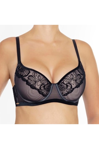 Soutien-gorge Velvet Flora - Noir