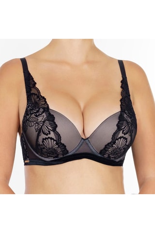 Soutien-gorge push-up Velvet Flora - Noir