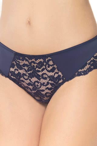 Tanga Cotton Ella - Bleu nuit