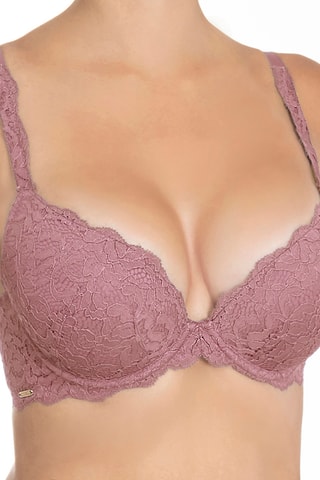 Soutien-gorge push-up Cotton Ella - Rose