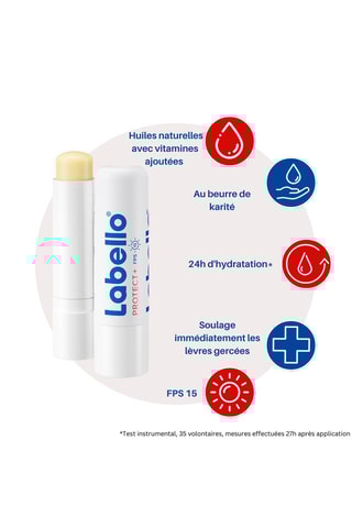 2 bálsamos para lábios Protect + SPF 15 - 2 x 4,8 g
