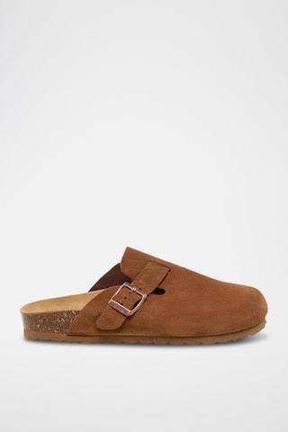 Socas de nobuck Rosso Castanho