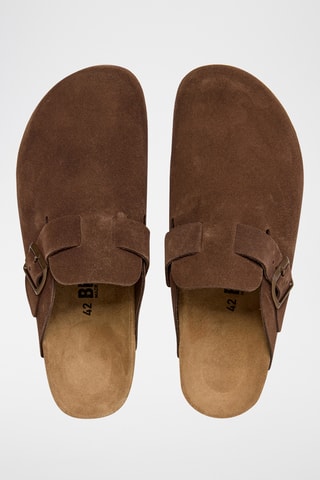 Sabots en nubuck Rosso - Marron