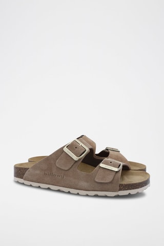 Mules en nubuck Rosso - Marron