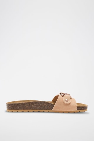 Mules en nubuck Rosso - Rose