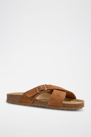 Mules en nubuck - Camel