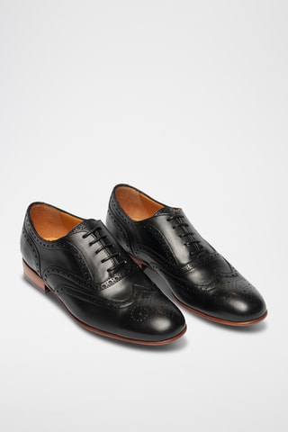 Richelieus de couro - Preto