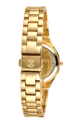 Montre à quartz en alliage - Doré et orange