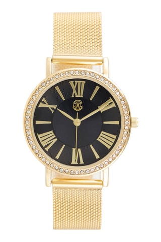 Montre à quartz en alliage - Doré et noir