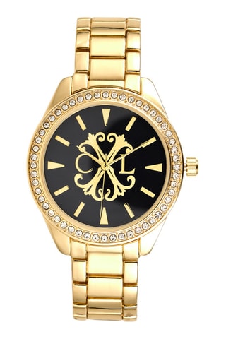 Montre à quartz en alliage - Doré et noir