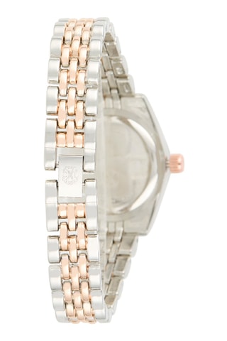 Montre à quartz en alliage - Argenté et doré rose