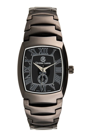 Montre à quartz en alliage - Argenté et noir
