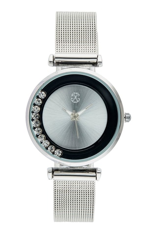 Montre à quartz en alliage - Argenté et noir