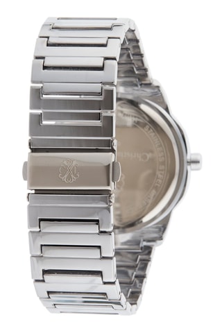 Montre à quartz en alliage - Argenté et blanc