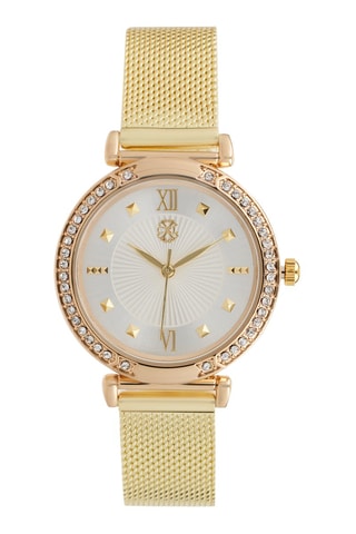 Montre à quartz en alliage - Doré et blanc