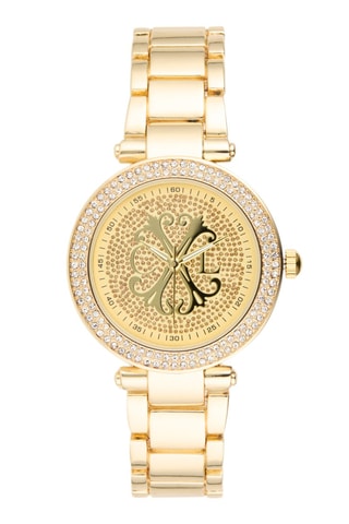 Montre à quartz en alliage - Doré et jaune