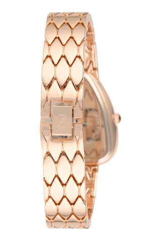 Montre à quartz en alliage - Doré rose et gris foncé