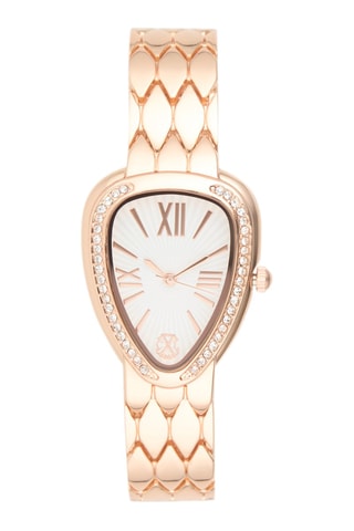 Montre à quartz en alliage - Doré rose