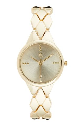 Montre à quartz en alliage - Doré