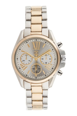 Montre à quartz en alliage - Doré et argenté