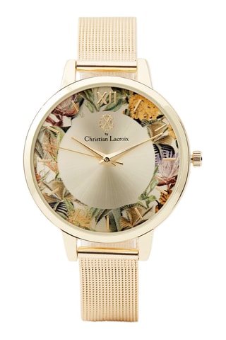 Montre à quartz en alliage - Doré