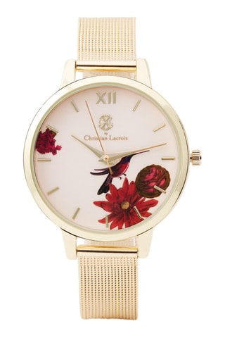 Montre à quartz en alliage - Doré