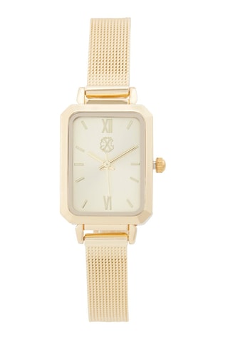 Montre à quartz en alliage - Doré