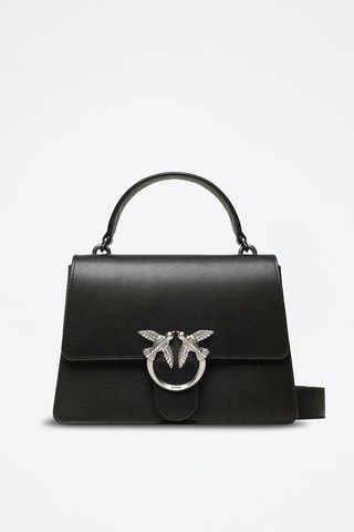 Mala de couro Bag Love One - Preto