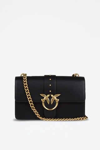 Sac bandoulière en cuir - Noir