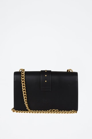 Sac bandoulière en cuir - Noir