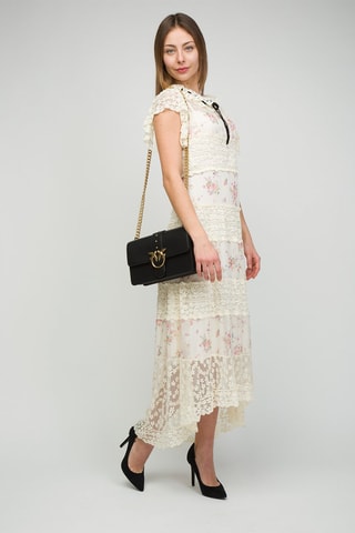 Sac bandoulière en cuir - Noir