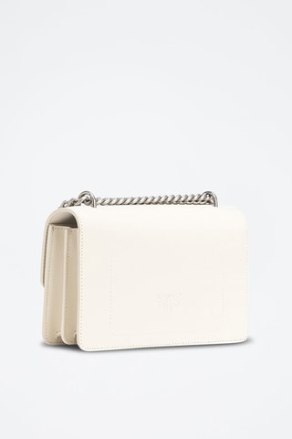 Mala a tiracolo de couro Love One Mini Dc - Branco