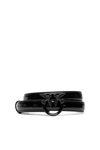 Cinto envernizado Piccio - Preto