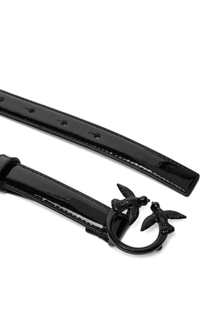 Cinto envernizado Piccio - Preto