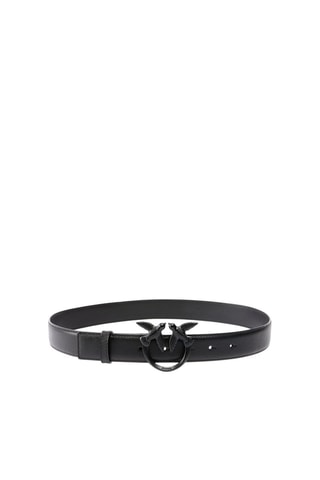Cinto de couro Love Berry - Preto