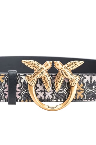 Cinto em couro Love Berry H3 - Preto