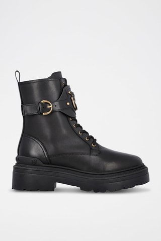 Botins de couro Mia - Preto