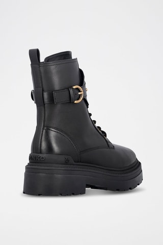 Botins de couro Mia - Preto