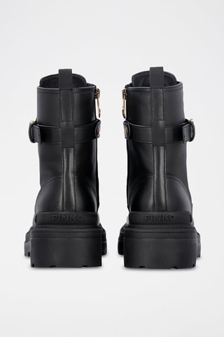 Botins de couro Mia - Preto