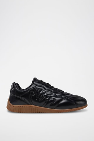 Sapatilhas de couro Reby 02 - Preto